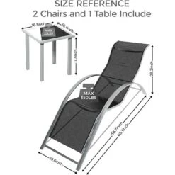 Patio Chaise Lounge Set Of 3, Outdoor Pool/Beach Sunbathing Lawn Lounger With Arm & Side Table, For Poolside, Backyard 12 Patio Chaise Lounge Set Of 3, Outdoor Pool/Beach Sunbathing Lawn Lounger With Arm & Side Table, For Poolside, Backyard -Living Aura Store GUEST 00a9e2a6 9986 4b9b aec7 8bdfdc1dd1a2