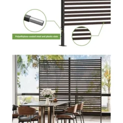 Metal Privacy Screen Outdoor Privacy Screen Freestanding,Outdoor Privacy Screen With Stand, Outdoor Privacy Fence And Panels. -Living Aura Store GUEST 04a18201 9778 4031 9326 e9b19030ea89