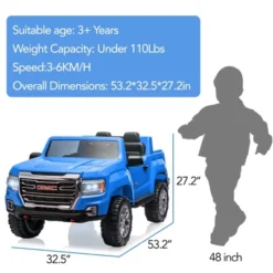 2-Seater Ride On Truck Car, 24V 7AH Battery Powered Electric Vehicle With Remote Control, LED Lights, Safety Belt, Music, Ride On Toy For Kids 3-10 11 2-Seater Ride On Truck Car, 24V 7AH Battery Powered Electric Vehicle With Remote Control, LED Lights, Safety Belt, Music, Ride On Toy For Kids 3-10 -Living Aura Store GUEST 05776790 c141 4922 aef2 c21f1f49d27e