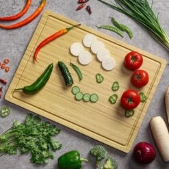 20 Inch Extra Large Bamboo Wood Cutting Board For Kitchen, With Juice Groove For Meat, Vegetables And Cheese 11 20 Inch Extra Large Bamboo Wood Cutting Board For Kitchen, With Juice Groove For Meat, Vegetables And Cheese -Living Aura Store GUEST 06b805e7 92ca 420f 8669 c33a38b219d9