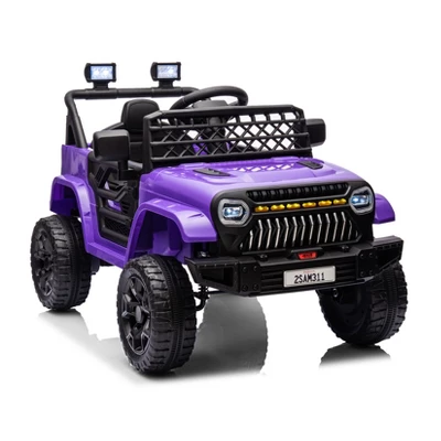 Kids Ride On Truck Car With Remote Control, 12V Battery Powered Electric Car With Spring Suspension, MP3 Player, LED Light, 3 Speed For Boys Girls 3+ 11 Kids Ride On Truck Car With Remote Control, 12V Battery Powered Electric Car With Spring Suspension, MP3 Player, LED Light, 3 Speed For Boys Girls 3+ - Image 11