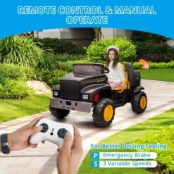 24V Kids Ride-on Truck Car With Remote Control Electric UTV Vehicle With Dump Bed, 4WD Power Ride-on 4x200W Motors, 3 Speeds, 2 Seats 9 24V Kids Ride-on Truck Car With Remote Control Electric UTV Vehicle With Dump Bed, 4WD Power Ride-on 4x200W Motors, 3 Speeds, 2 Seats -Living Aura Store GUEST 08efc7ed 5579 4d50 b091 aaf011269e0c