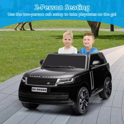 24V Ride On Toy, Licensed Land Rover Kids Car, 2-Seater Ride On Car W/Remote Control, Toy Storage Box, 3 Speeds, Lockable Doors, Rear Handle, Music 1 24V Ride On Toy, Licensed Land Rover Kids Car, 2-Seater Ride On Car W/Remote Control, Toy Storage Box, 3 Speeds, Lockable Doors, Rear Handle, Music