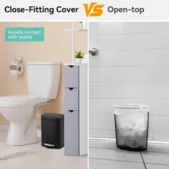 1.3 Gallon Small Bathroom Trash Can, Stainless Steel Garbage Can With Soft Close Lid & Removable Inner Bucket, Slim For Small Spaces, Kitchens -Living Aura Store GUEST 0aecf8f4 0cfc 4e33 80ca eea0ab24e998