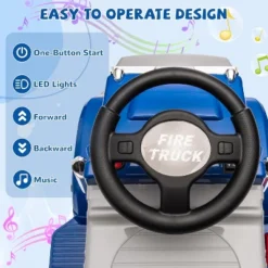 6V Ride On Truck For Toddlers - Electric Car W/Spacious Storage, Music, LED Lights, Rechargeable Battery & Easy Start Button 15 6V Ride On Truck For Toddlers - Electric Car W/Spacious Storage, Music, LED Lights, Rechargeable Battery & Easy Start Button -Living Aura Store GUEST 0cf7b4da 4d5a 456d ba1c fce6e91c73de