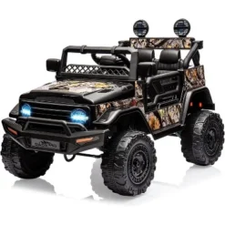 12V Kids Ride On Truck Car With Remote Control, Spring Suspension, 3 Speeds, LED Lights, Parent Safety Brake -Living Aura Store GUEST 0f705524 53e5 4b3f 837c 5b435a305338