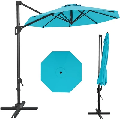 10FT Cantilever Umbrella Outdoor Patio Umbrella With Base And 360-Degree Rotation, Windproof 11 10FT Cantilever Umbrella Outdoor Patio Umbrella With Base And 360-Degree Rotation, Windproof - Image 11