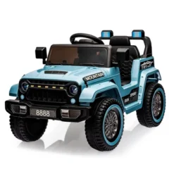 12V Kids Ride On Truck Car, Electric Vehicles With Remote Control, Spring Suspension, Lights, Music, Battery Powered Ride On Toy For Boys Girls -Living Aura Store GUEST 12502f6e 0af4 4a95 8c7a 812f8d9a244b