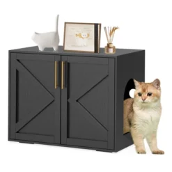 Cat Litter Box Enclosure Furniture, Hidden Wooden Litter Box Cabinet With Side Table Design 10 Cat Litter Box Enclosure Furniture, Hidden Wooden Litter Box Cabinet With Side Table Design -Living Aura Store GUEST 148d08cd fbab 472b ac6f 02df65b0d199