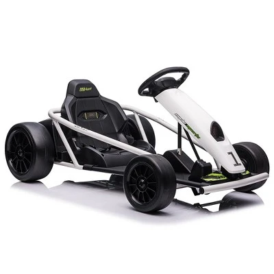 24V Go Kart For Kids, 9Ah Large Battery 8MPH High Speed Ride On Drifting Car With Music, Horn,Max Load 175lbs, Outdoor Ride On Toy For Teens 3-10 9 24V Go Kart For Kids, 9Ah Large Battery 8MPH High Speed Ride On Drifting Car With Music, Horn,Max Load 175lbs, Outdoor Ride On Toy For Teens 3-10 - Image 9