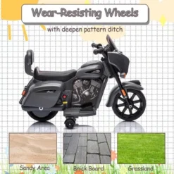 6V Electric Dirt Bike For Kids, Powered Riding Toys W/Grip Handleader, Kids Ride On Motorcycle Toys W/USB, AUX, Music, Headlight For Toddlers 2-10 -Living Aura Store GUEST 1b619c58 db6d 4a2a 9955 e5b7215ec6ae