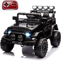Ride On Truck Car For Kids, 12V Electric Ride On Car With Remote Control, Spring Suspension, Led Lights, 3 Speeds -Living Aura Store GUEST 1c4703d9 dc14 4ac8 870d 129d6111888d