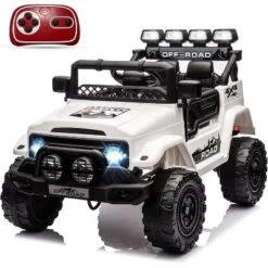 Ride On Truck Car For Kids, 12V Electric Ride On Car With Remote Control, Spring Suspension, Led Lights, 3 Speeds -Living Aura Store GUEST 1cacf148 0128 4b40 bf2e f2c406357479