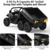 24V 4WD 6-Wheel Electric Dump Truck For Kids With Remote Control, 2 Seater, LED Lights & Music Player – Ages 3+