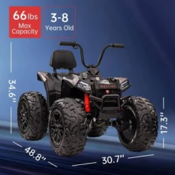 24V Kids ATV With 2 Seater, 4x200W Powerful Engine, Dual 7AH Batteries, Accelerator Handle, EVA Tires, LED Lights & Music 18 24V Kids ATV With 2 Seater, 4x200W Powerful Engine, Dual 7AH Batteries, Accelerator Handle, EVA Tires, LED Lights & Music -Living Aura Store GUEST 1d3fa46a b6b1 4a1e a1af 5058098f5f70