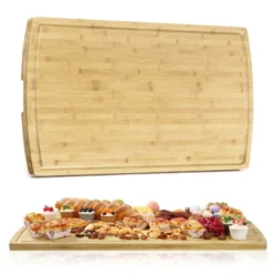 Large Bamboo Cutting Board With Built-in Deep Juice Groove And Back Inner Handles, Easy Cleaning 16 Large Bamboo Cutting Board With Built-in Deep Juice Groove And Back Inner Handles, Easy Cleaning -Living Aura Store GUEST 1fe3202f c2c9 4e18 b22c 5b2cfee35298