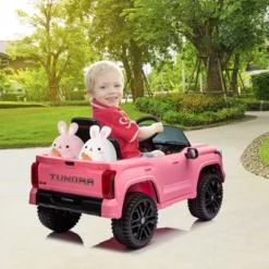 12V Ride On Car For Kids, Licensed Toyota Ride On Truck, Battery Powered Electric Car With Remote Control, LED Lights, Ride On Toys For Boys Girls -Living Aura Store GUEST 2164b126 84be 4fc7 9f8a 5f361492141d