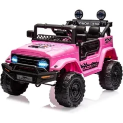 12V Kids Ride On Truck Car With Remote Control, Spring Suspension, 3 Speeds, LED Lights, Parent Safety Brake -Living Aura Store GUEST 237d2dfd 3129 4c91 a6ad 94adff983a5d