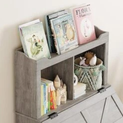 47.8''H Wooden Kids Bookcase & Toy Organizer With Flip-Top Lid, Boys/Girls Toy Storage Organizer For Playroom/Bedroom -Living Aura Store GUEST 23b93a65 0bf3 4e8a b2b4 fc68df6b415c