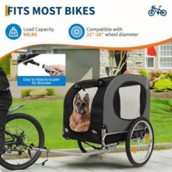 Dog Bike Trailer - 88LBS Dog Cart For Bicycle, Pet Carrier For Small / Medium Pets, Easy Folding Frame, Quick Release Wheel, Washable Non-Slip Lining 11 Dog Bike Trailer - 88LBS Dog Cart For Bicycle, Pet Carrier For Small / Medium Pets, Easy Folding Frame, Quick Release Wheel, Washable Non-Slip Lining -Living Aura Store GUEST 26e431b4 787c 4549 89d0 fc7dae8cd172