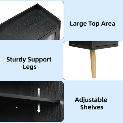 5 Tier Shoe Storage Cabinet With Glass Doors & Adjustable Shelf For Entryway, 20 Pairs Slim Wood Shoe Rack Organizer For Hallway Apartments 2 5 Tier Shoe Storage Cabinet With Glass Doors & Adjustable Shelf For Entryway, 20 Pairs Slim Wood Shoe Rack Organizer For Hallway Apartments - Image 2