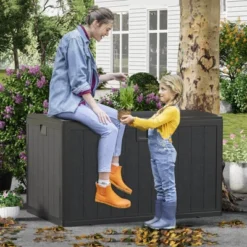 130 Gallon Outdoor Waterproof Storage Box - Lockable, Deck Storage, Package Delivery Secure, Patio Furniture Storage, Garden Tools Organizer 12 130 Gallon Outdoor Waterproof Storage Box - Lockable, Deck Storage, Package Delivery Secure, Patio Furniture Storage, Garden Tools Organizer -Living Aura Store GUEST 2942a9ad d13c 4d3b 9ede c517c9a6c633