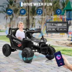 12V Kids UTV Ride-On Truck W/ Remote, 4WD/2WD Switch, Spring Suspension, EVA Tires, Bluetooth & LED Lights For Ages 3-8 15 12V Kids UTV Ride-On Truck W/ Remote, 4WD/2WD Switch, Spring Suspension, EVA Tires, Bluetooth & LED Lights For Ages 3-8 -Living Aura Store GUEST 29527cf8 5bdc 497c a645 bb39a3a24ee9