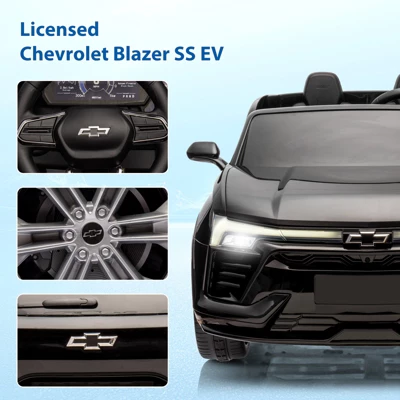 24V 2-Seater Ride On Car With Remote Control, SUV Licensed Chevrolet Blazer Battery Powered Cars For Kids, MP3 Player, LED Headlights, Bluetooth 2 24V 2-Seater Ride On Car With Remote Control, SUV Licensed Chevrolet Blazer Battery Powered Cars For Kids, MP3 Player, LED Headlights, Bluetooth - Image 2