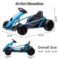 24V Go Kart For Kids, 9Ah Large Battery 8MPH High Speed Ride On Drifting Car With Music, Horn,Max Load 175lbs, Outdoor Ride On Toy For Teens 3-10 12 24V Go Kart For Kids, 9Ah Large Battery 8MPH High Speed Ride On Drifting Car With Music, Horn,Max Load 175lbs, Outdoor Ride On Toy For Teens 3-10 -Living Aura Store GUEST 2ca8fd3a dfe8 4e7c 9a47 ff7837edc43f