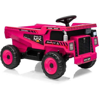 12V Ride On Dump Truck For Kids, With Remote Control, Construction Vehicles With Dump Bed & Shovel, Music, Headlights 9 12V Ride On Dump Truck For Kids, With Remote Control, Construction Vehicles With Dump Bed & Shovel, Music, Headlights - Image 9