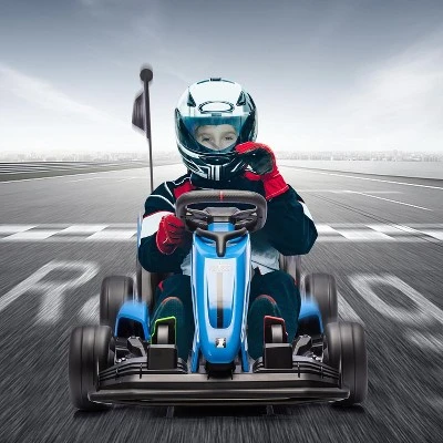 24V Electric Drift Kart For Kids, With Adjustable Seat & 8.5MPH Speed, EVA Silent Wheels, Parent-Safety Certified Ride-On Toy 4 24V Electric Drift Kart For Kids, With Adjustable Seat & 8.5MPH Speed, EVA Silent Wheels, Parent-Safety Certified Ride-On Toy - Image 4