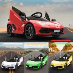 12V Kids Electric Car With Remote Control, LED Lights & Sound System - Licensed Lamborghini Battery Powered Ride-On Toy For Boys & Girls 12 12V Kids Electric Car With Remote Control, LED Lights & Sound System - Licensed Lamborghini Battery Powered Ride-On Toy For Boys & Girls -Living Aura Store GUEST 2dcaeb1d 5a6d 40d9 9383 15a50dd82153