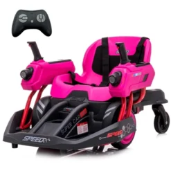 360°Rotation Electric Ride-on, 2.4G Remote Control, Blue Laser Shooting Sound, Bilateral Steering Control Handle, 12V 7AH Rechargeable Battery -Living Aura Store GUEST 2e3a458b e9eb 4753 85b4 67c0283da8be