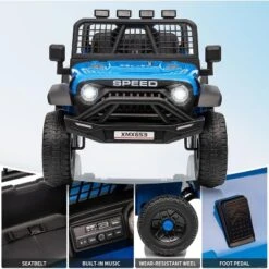 12V Kids Electric Ride-On Truck - Parent Remote Control, 3 Speed Settings, LED Lights & Music Player For Children Ages 3-6 Years 19 12V Kids Electric Ride-On Truck - Parent Remote Control, 3 Speed Settings, LED Lights & Music Player For Children Ages 3-6 Years -Living Aura Store GUEST 35fdd6e4 aa40 4ab9 89b8 1ed0a6e4dc5b