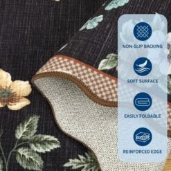 Washable Modern Floral Print Living Room Bedroom Rugs, Indoor Farmhouse Large Throw Carpet For Dining Room Office, Non Slip Floor Cover For Home -Living Aura Store GUEST 36eade86 effb 47e5 a751 eaf08a2bb4ee