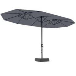 15FT Large Patio Umbrella With Base Included, Oversized Shade For 2-8 People, Double-Sided Rectangle Umbrella, Weighted Base For Pool, Deck, Backyard 17 15FT Large Patio Umbrella With Base Included, Oversized Shade For 2-8 People, Double-Sided Rectangle Umbrella, Weighted Base For Pool, Deck, Backyard -Living Aura Store GUEST 38495ff7 7907 447c 8818 60a5b5e75836