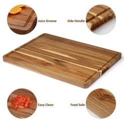 2 Piece Acacia Wood Cutting Board, 20x15 & 24x18 Inch Wooden Chopping Board Butcher Block With Deep Juice Grooves For Home Commercial Kitchen 10 2 Piece Acacia Wood Cutting Board, 20x15 & 24x18 Inch Wooden Chopping Board Butcher Block With Deep Juice Grooves For Home Commercial Kitchen -Living Aura Store GUEST 3880eb82 6c22 42f6 9ddd 48a7be4baef7 2