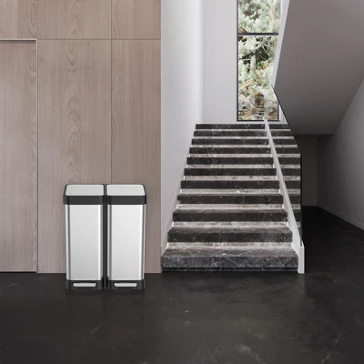 16 Gallon Kitchen Trash Can, Dual Compartment For Recycling And Trash, Without Inner Bucket 1 16 Gallon Kitchen Trash Can, Dual Compartment For Recycling And Trash, Without Inner Bucket