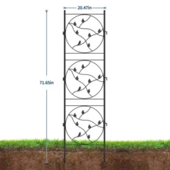 2 Pack 72x20Inch Garden Trellis For Climbing Plants, Decorative Metal Plant Trellis, Rust-Proof Privacy Screen For Outdoor Courtyards Lawns Patios -Living Aura Store GUEST 39062f9d d0cc 46f6 a82f d3005b561d83