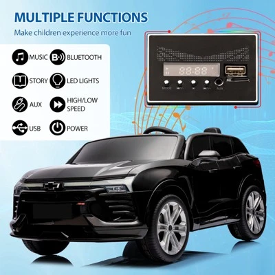24V 2-Seater Ride On Car With Remote Control, SUV Licensed Chevrolet Blazer Battery Powered Cars For Kids, MP3 Player, LED Headlights, Bluetooth 4 24V 2-Seater Ride On Car With Remote Control, SUV Licensed Chevrolet Blazer Battery Powered Cars For Kids, MP3 Player, LED Headlights, Bluetooth - Image 4