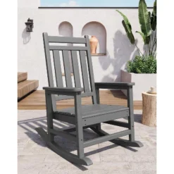 Adirondack Outdoor Patio Rocking Chair, All Weather HDPE Glider Rocker Chair With High Backrest For Porch Balcony Lawn, 380 Lbs Capacity 18 Adirondack Outdoor Patio Rocking Chair, All Weather HDPE Glider Rocker Chair With High Backrest For Porch Balcony Lawn, 380 Lbs Capacity -Living Aura Store GUEST 3ca212ee 30f9 46e5 a652 6e2f7e9f5cfe