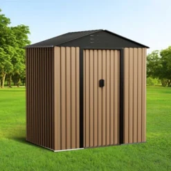 Metal Garden Shed ,Shed Outdoor Storage Shed With Sloping Roof And Vents, Slooping Roof Tool Shed For Backyard, Patio, Garden Yard,6 X 4 FT 9 Metal Garden Shed ,Shed Outdoor Storage Shed With Sloping Roof And Vents, Slooping Roof Tool Shed For Backyard, Patio, Garden Yard,6 X 4 FT -Living Aura Store GUEST 3e864b74 d8d9 4a9b a30f 37902fa48b5b