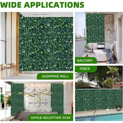 Artificial Grass Wall Panels,20"x 20" Artificial Plant Wall Panels Fake Greenery Leaf Hedge For Outdoor,Indoor 5 Artificial Grass Wall Panels,20"x 20" Artificial Plant Wall Panels Fake Greenery Leaf Hedge For Outdoor,Indoor - Image 5