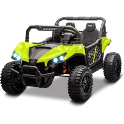 24v Ride On Toys For Big Kids - 2 Seater Kids UTV W/Parent Remote, 3.1 MPH, Music, LED Lights & Seat Belts - Over 3 Years -Living Aura Store GUEST 40557cee 0af4 4c25 acc9 652a9a0416fc