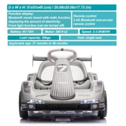 Kids Go Kart, Ride On Drift Kart With Dual Motors, 6V Battery Powered Electric Drift Car With Lights, Outdoor Ride On Racing Toy For Boys Girls 6 Kids Go Kart, Ride On Drift Kart With Dual Motors, 6V Battery Powered Electric Drift Car With Lights, Outdoor Ride On Racing Toy For Boys Girls -Living Aura Store GUEST 40effba8 07c1 4d10 8486 a22585a4cb63