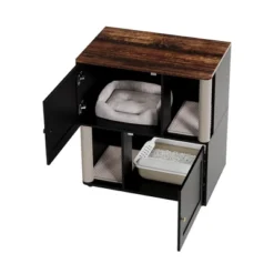 2 Tiered Cat Litter Box Enclosure For 2 Boxes 15 2 Tiered Cat Litter Box Enclosure For 2 Boxes -Living Aura Store GUEST 418f2cba 91b0 4500 a17e 78f2e6a642c9