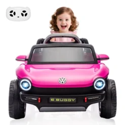 12V Kids Ride On Car Licensed Volkswagen Beetle Electric Ride On Toy For Toddlers 4 Wheeler Vehicle With Parental Remote, LED Lights, Horn, Music -Living Aura Store GUEST 4596ae22 4762 4eeb 8d13 ad8dd4d019cb