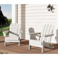 Folding Adirondack Chair Set Of 2, HDPE Plastic Weather Resistant Oversized Outdoor Chair For Patio, Lawn, Garden, Backyard, Deck, 380 Lb Support 19 Folding Adirondack Chair Set Of 2, HDPE Plastic Weather Resistant Oversized Outdoor Chair For Patio, Lawn, Garden, Backyard, Deck, 380 Lb Support -Living Aura Store GUEST 4616b889 4f8c 400e 83b1 e7ef533f982f