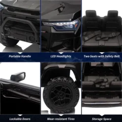 24V 2-Seater Kids Ride On Truck Electric Car For Toddlers Battery Powered Ride On Toy With Remote Control, Trunk, Soft Start, LED Lights, Music 14 24V 2-Seater Kids Ride On Truck Electric Car For Toddlers Battery Powered Ride On Toy With Remote Control, Trunk, Soft Start, LED Lights, Music -Living Aura Store GUEST 46adfa5c d0fb 488a 85b7 8a5f89f3aef4