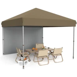 10x10 Pop Up Canopy Tent Outdoor Canopy With 1 Removable Sidewall, Commercial Instant Tent Shelter 22 10x10 Pop Up Canopy Tent Outdoor Canopy With 1 Removable Sidewall, Commercial Instant Tent Shelter -Living Aura Store GUEST 4ae640f9 9be6 4777 9501 a04c33a44b03